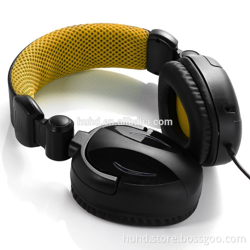 Foldable overhead headphone with detachable boom mic, PC gaming headset for Playstaion 4 Xbox one